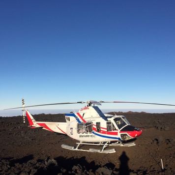 Traveling on Marion Island is done by foot or helicopter. Photo: Tim Lombard.